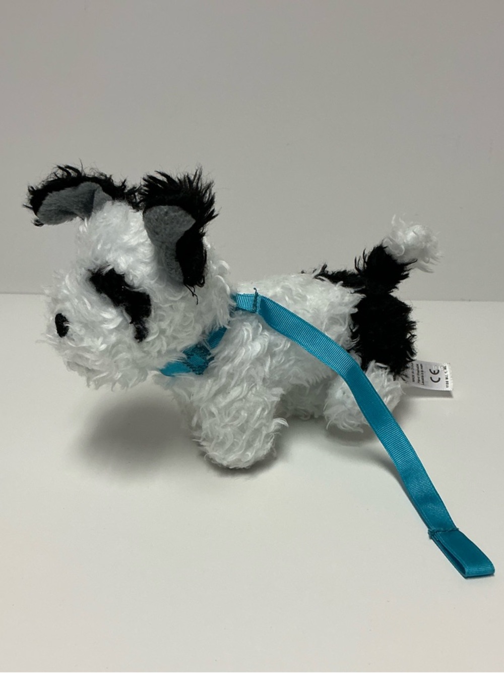 American Girl Doll Melody's Dog Bo - Black & White Plush Terrier with Leash